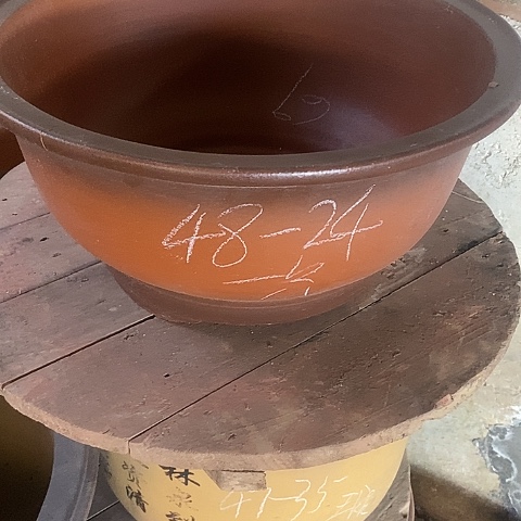 紫砂中国宜兴紫砂花盆＇