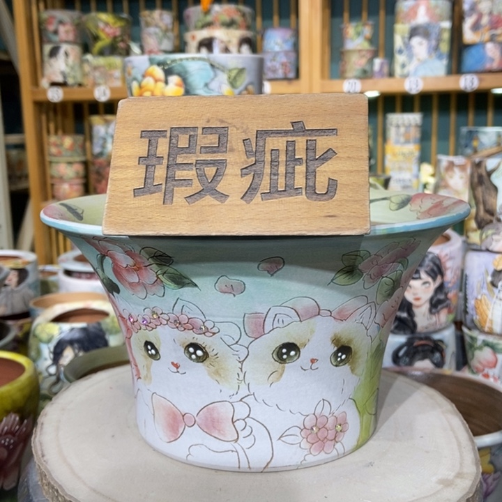 红陶景德镇艺术手绘作品