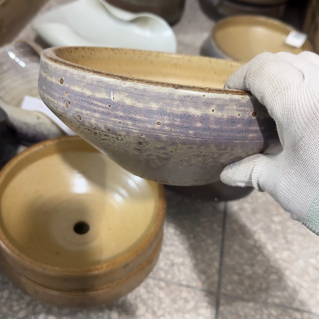 瓷片景德镇手工花盆