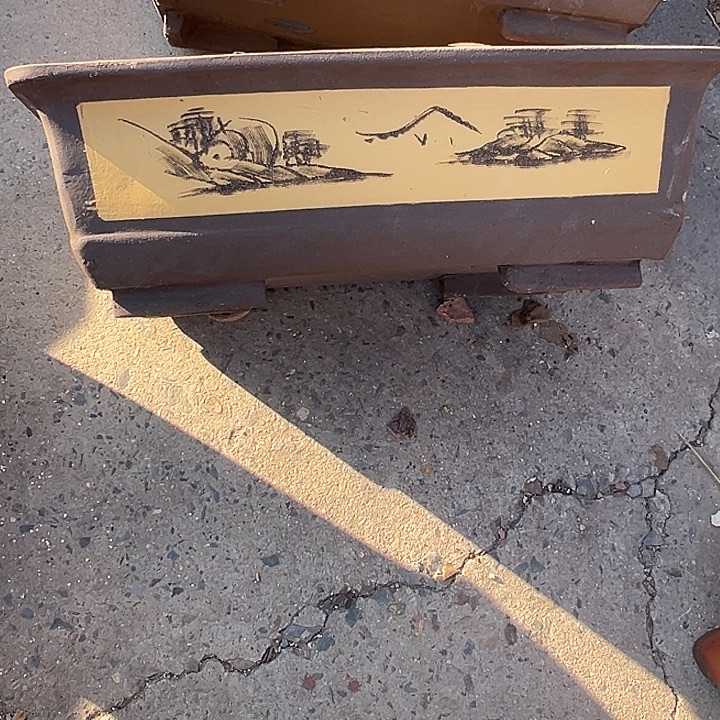 自***然花盆紫砂透气花盆