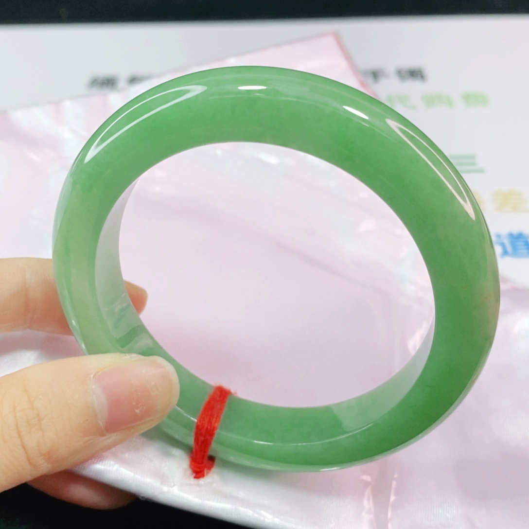 未镶嵌手镯翡翠56.8正圈