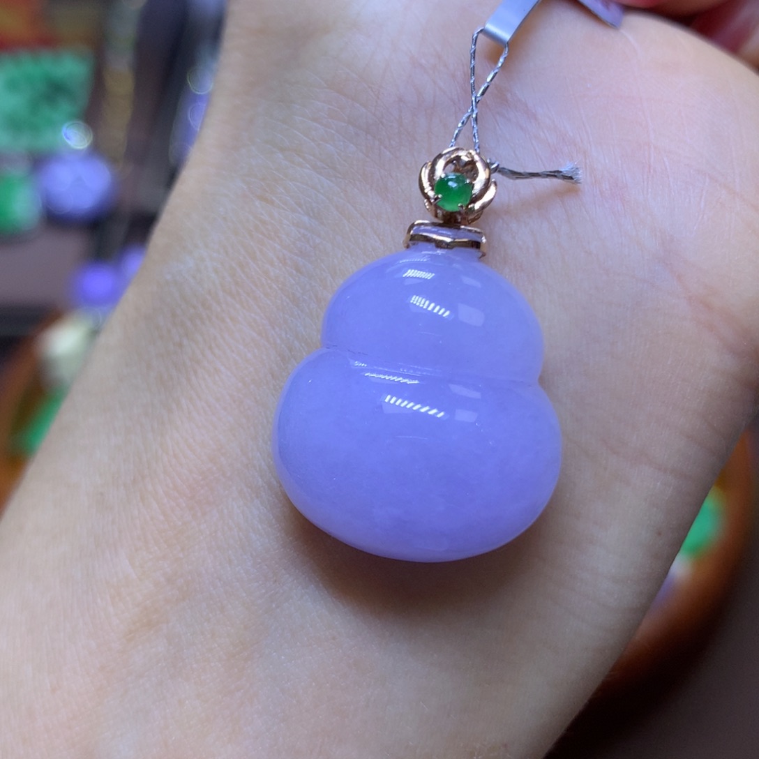 【闪购商品】翡翠18K金镶嵌颈饰翡翠