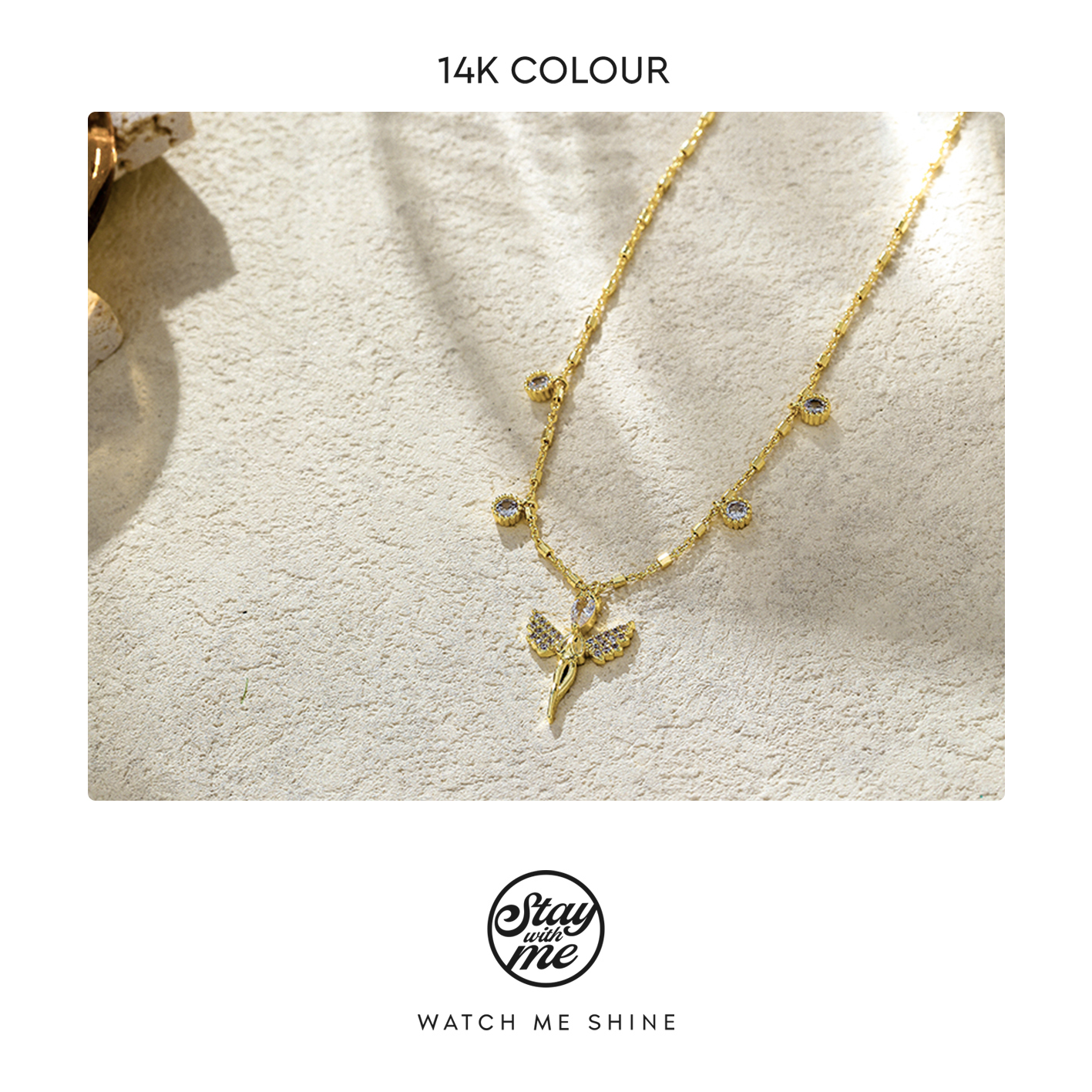 STAY WITH ME 铜合金项链 小众设计n1365项链