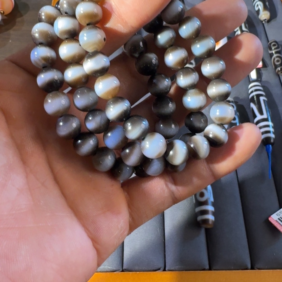 玛瑙/玉髓颈饰未镶嵌药师手串