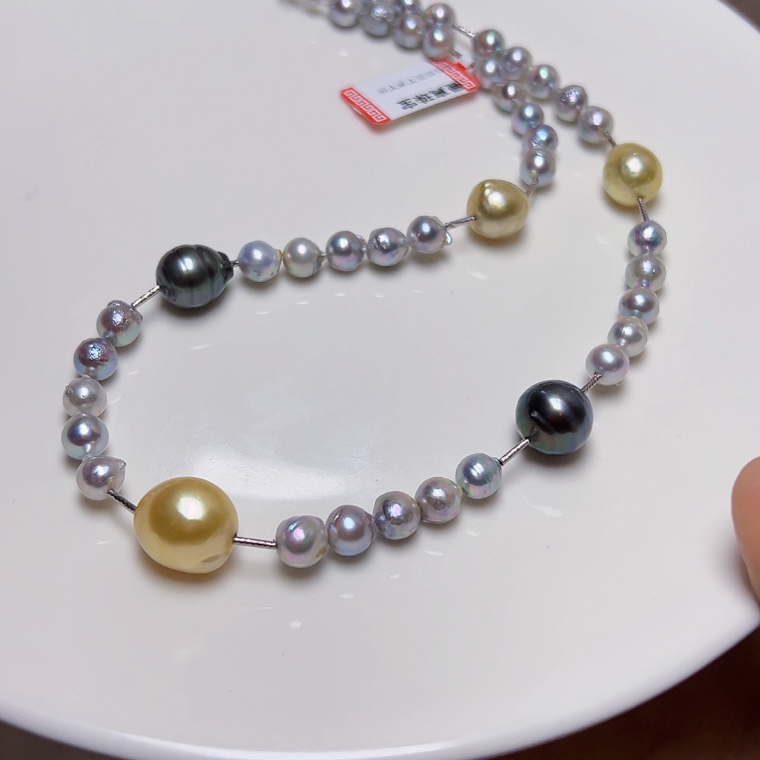 海水珍珠颈饰18K金镶嵌?****.