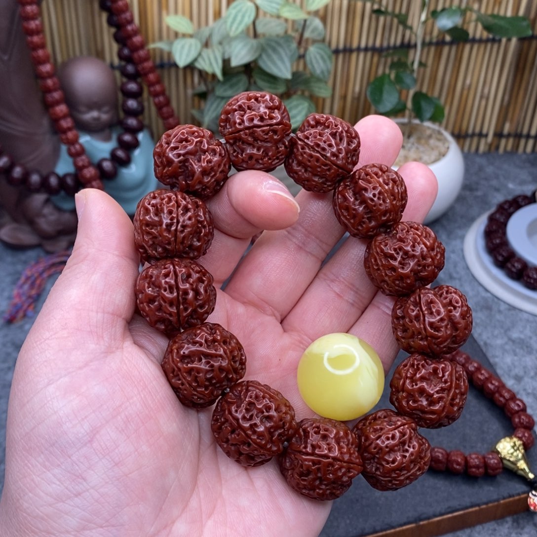 金刚菩提吊坠23+梅花双龙