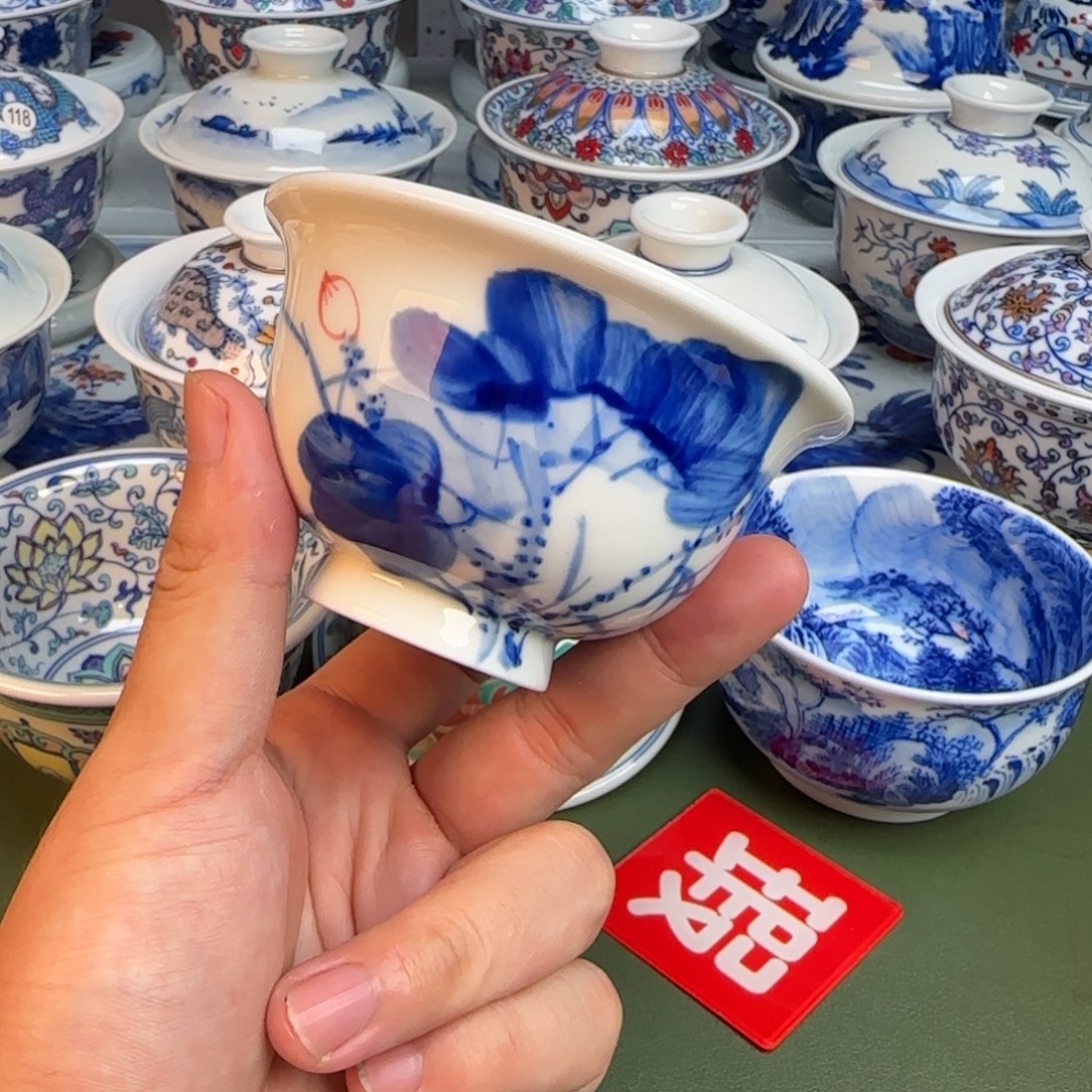 彦祖纯手工手绘茶具115