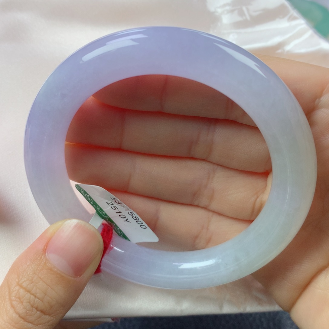 未镶嵌手镯翡翠缅甸天然翡翠A货53圆