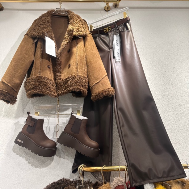 71保暖女士短外套翻领双面双穿薄款女装长袖