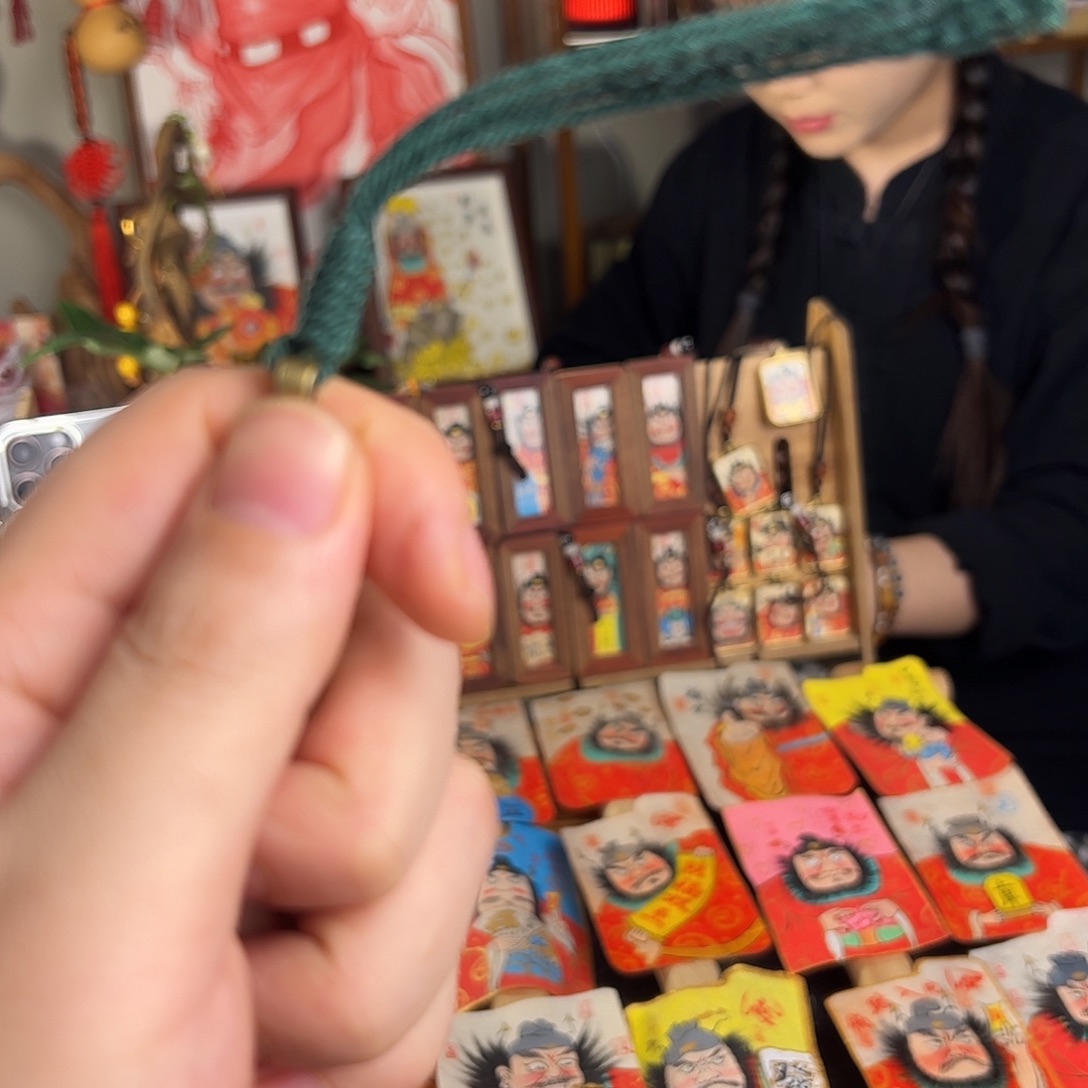 纯手绘钟馗文创画健康