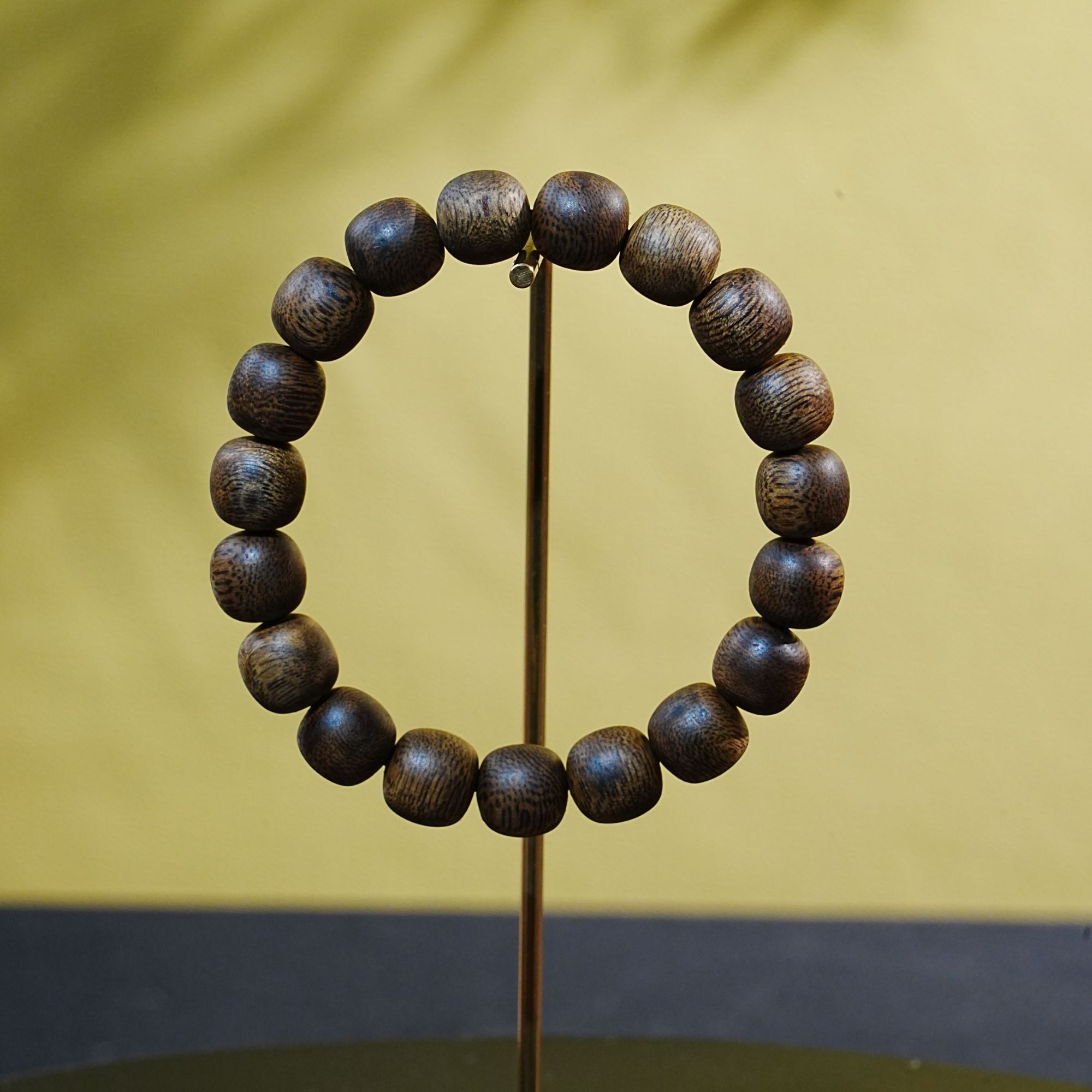 老挝树心油软丝老料沉香桶珠手串 1.17x1.13 10.49g 250917062 C