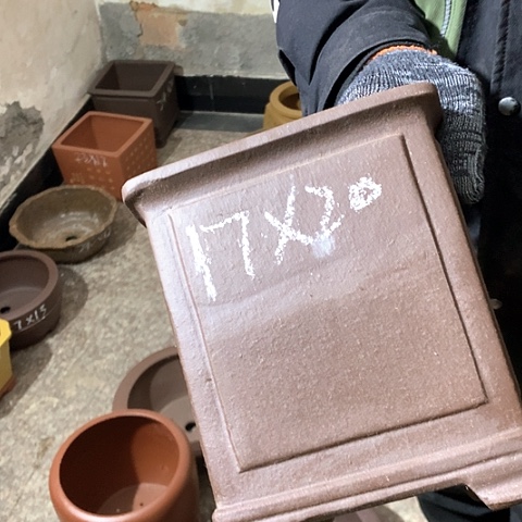 紫砂花盆手工制作