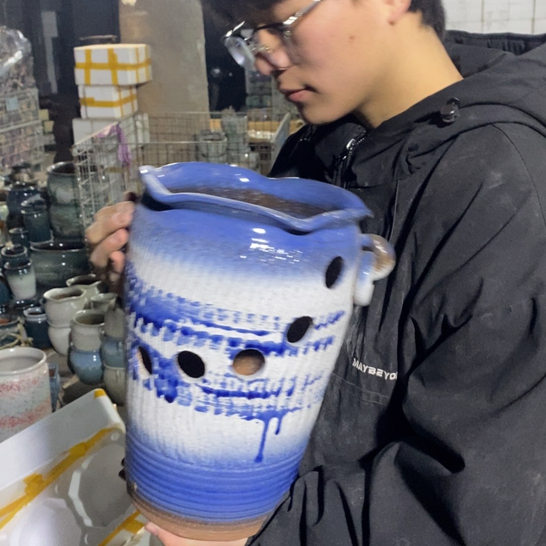 紫砂花盆瑕疵20/30ch j h g g