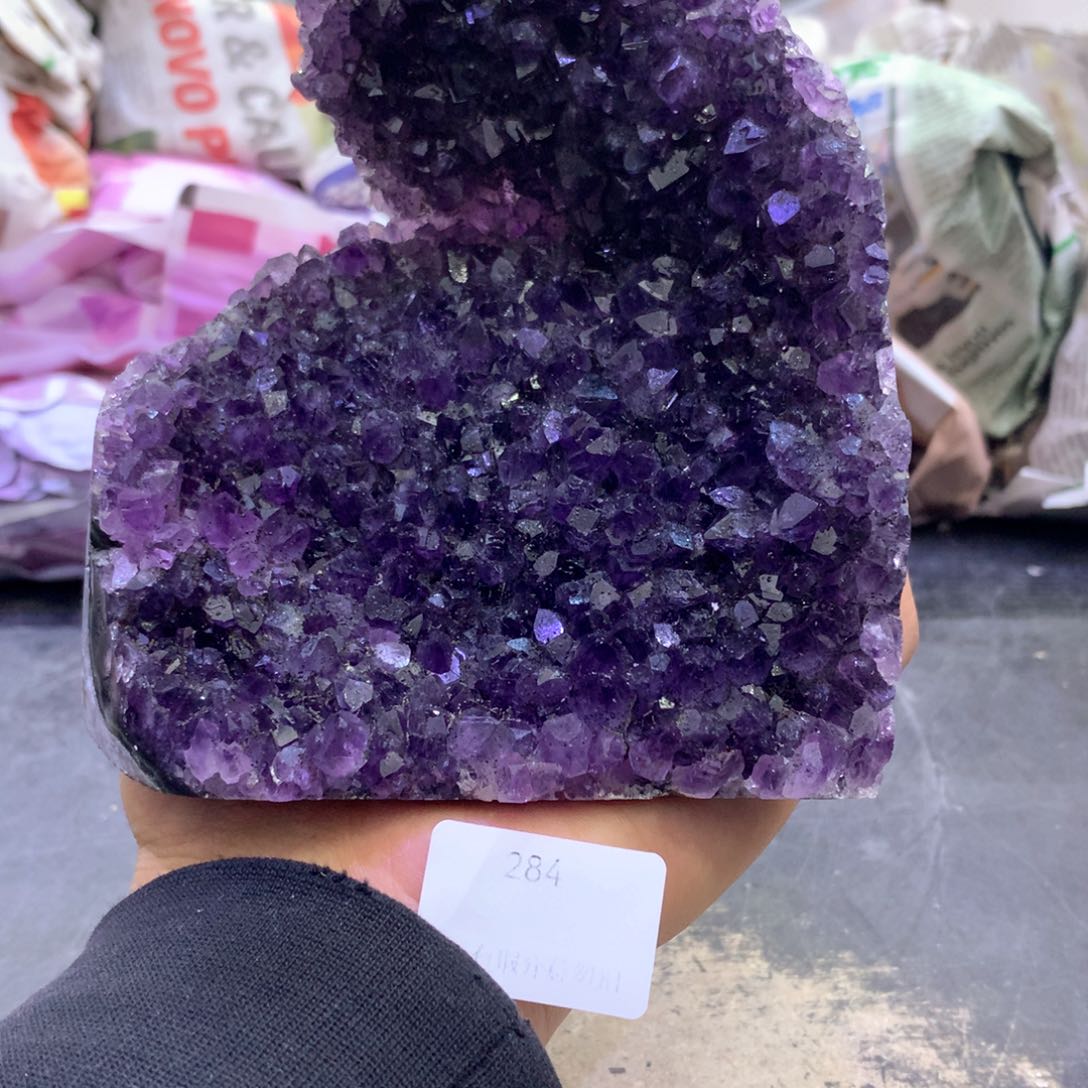 紫晶摆件未镶嵌紫晶284
