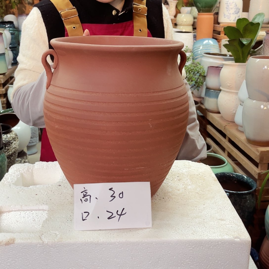 紫砂花盆高度30口径24