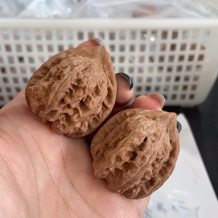 吊坠文玩核桃赤龙鸡心