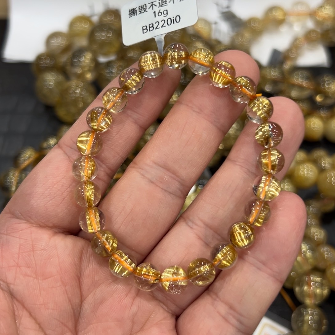 未镶嵌水晶手链b75钛晶