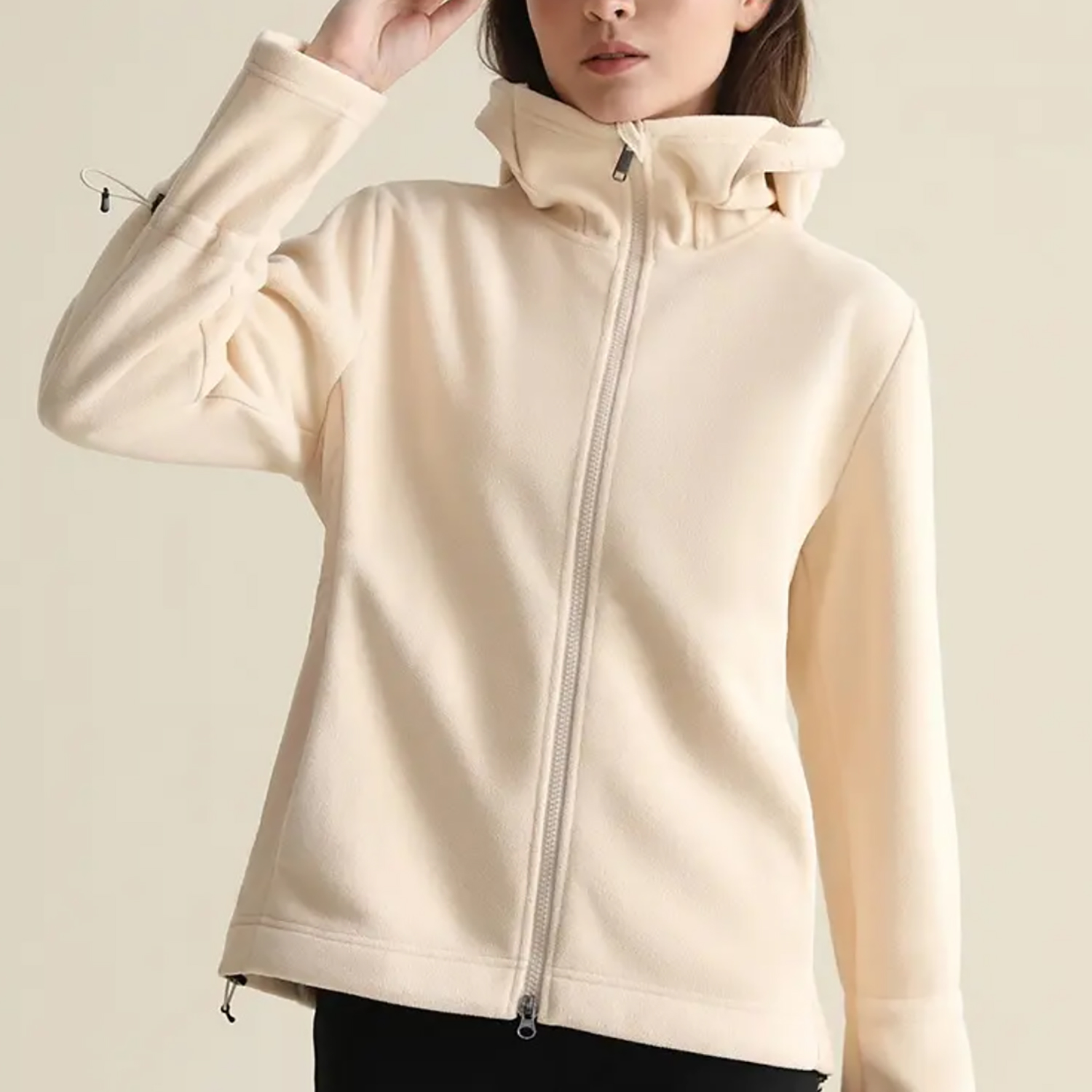 秋冬新品！男女同款连帽宽松保暖防风衣G6027 有抽绳