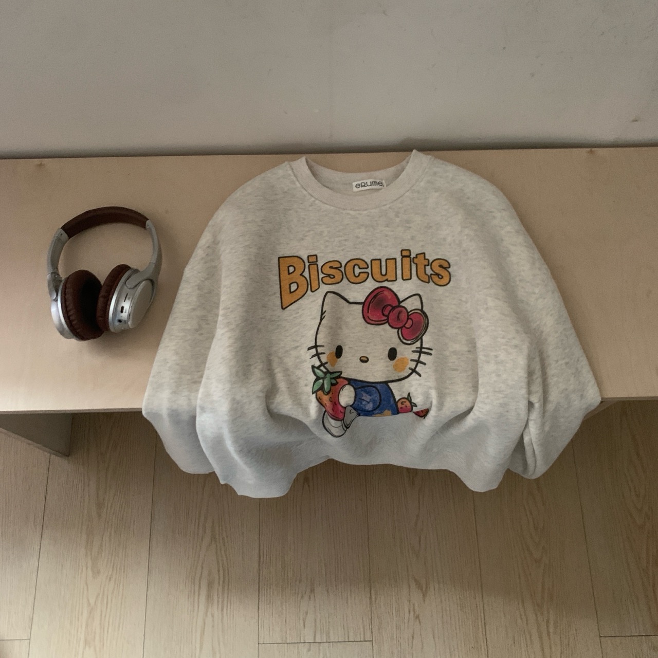 定制款#9781#草莓猫加绒卫衣 XX