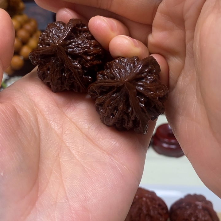 尛***虎吊坠文玩核桃盘山三棱