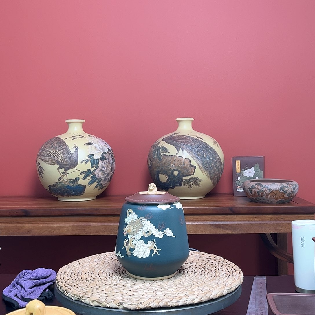 紫砂花盆平*紫砂茶叶罐