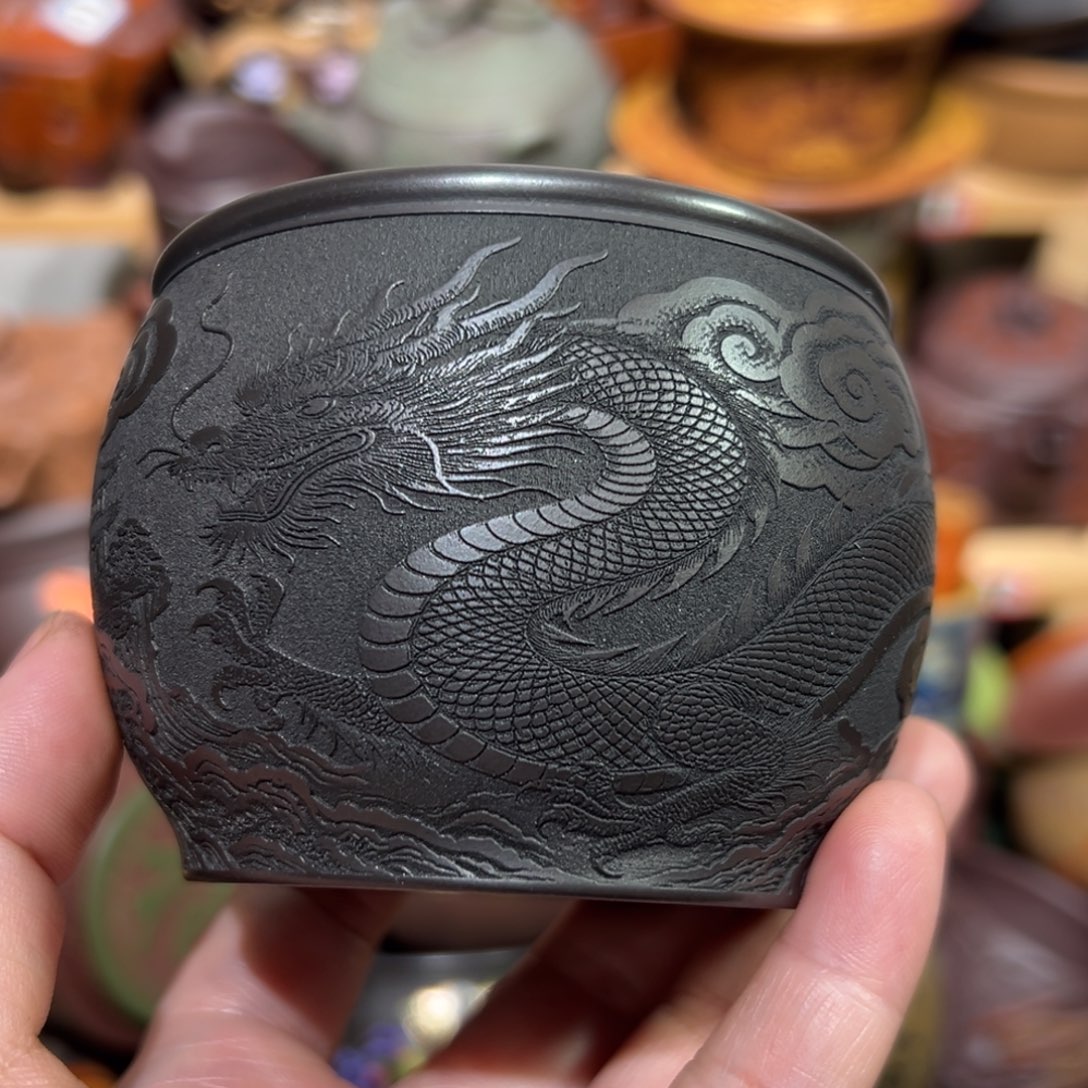 紫砂茶杯宜兴紫砂主人杯