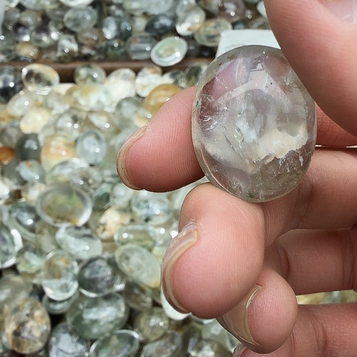 鲸***孖水晶珠宝半成品未镶嵌