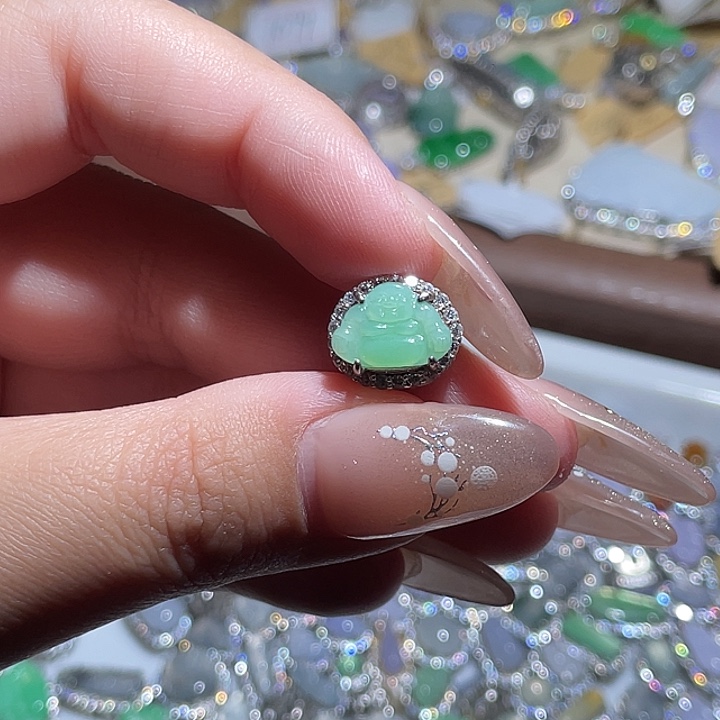 翡翠银S925镶嵌颈饰