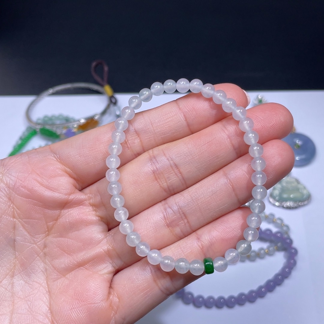 翡翠手链未镶嵌手串