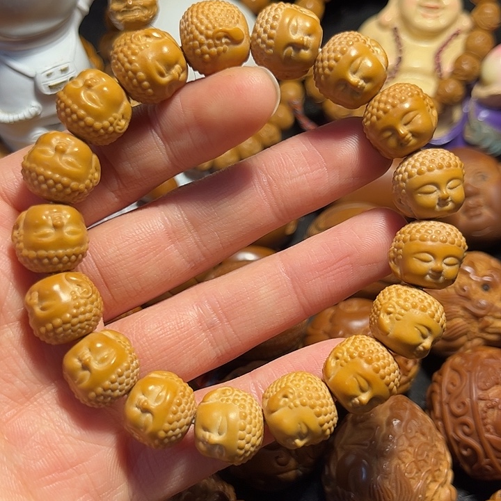 橄榄核手串/手链猴头1.45宝宝佛