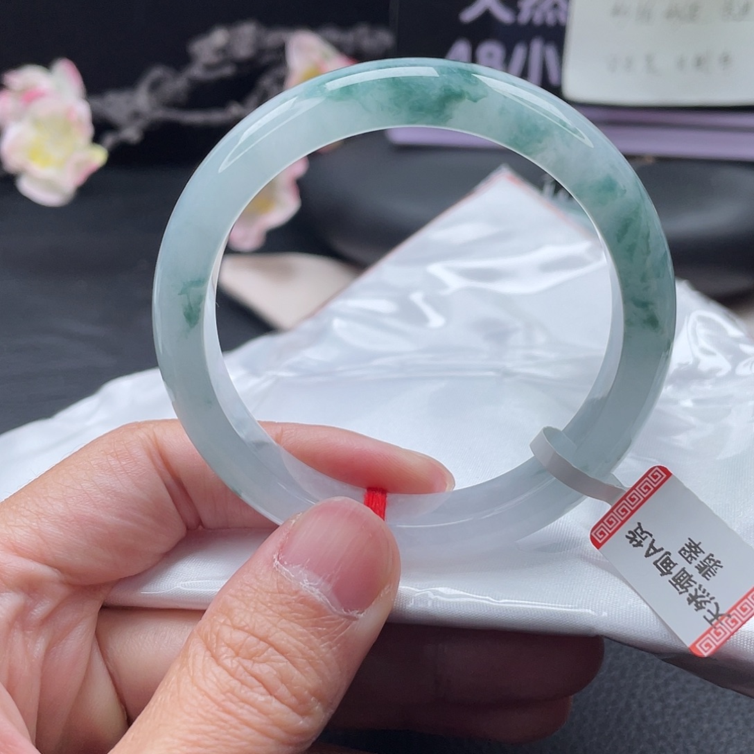 翡翠未镶嵌手镯手镯56