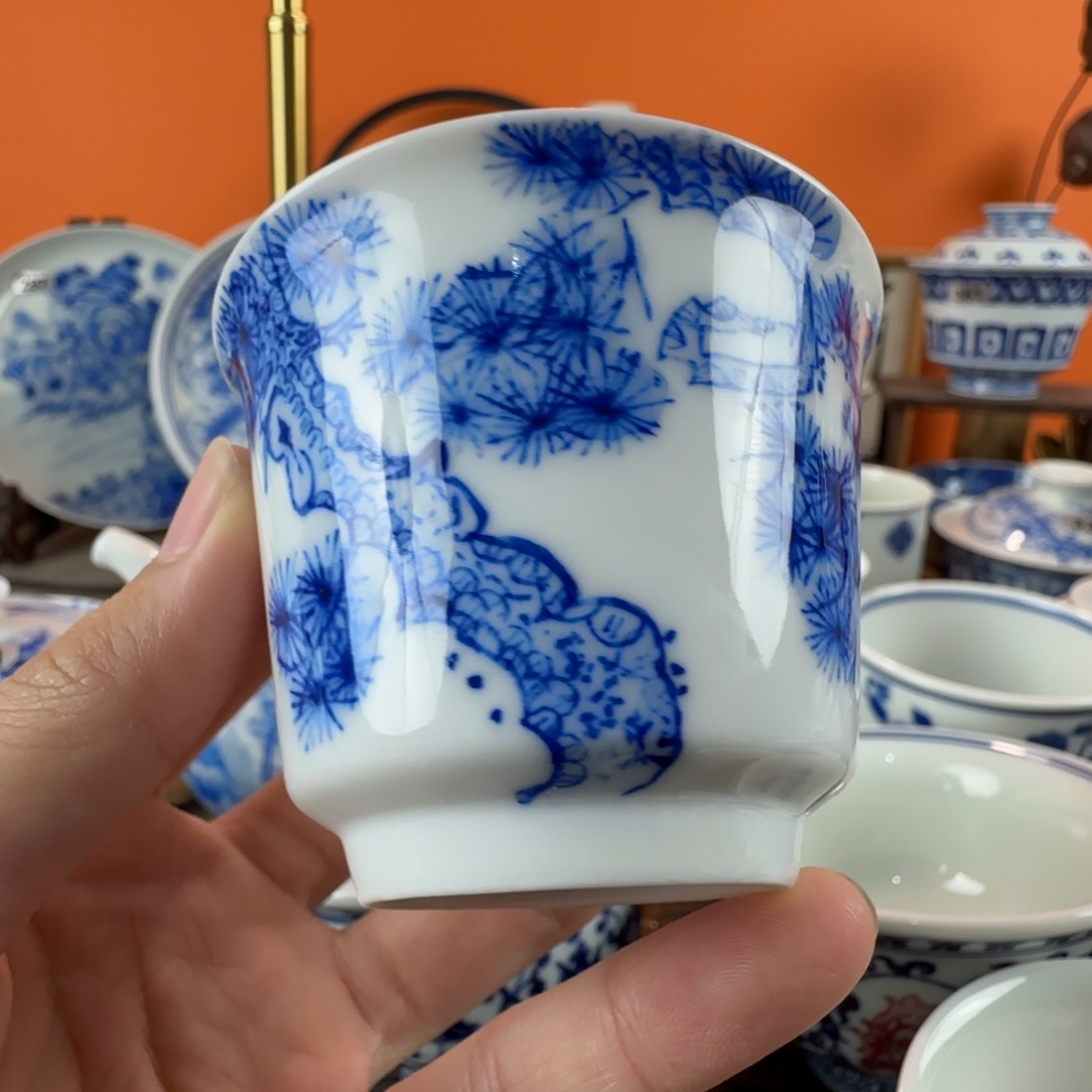 瓷片景德镇手绘青花瓷器245