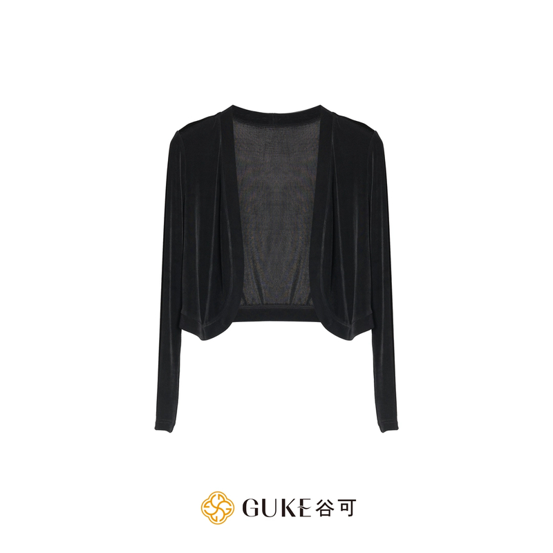 GKE/谷可S1373时尚贝壳醋酸开衫女款夏季薄款长袖防晒外搭上衣