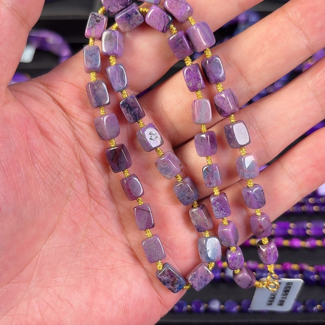 苏纪石（舒俱来）18K金镶嵌项链