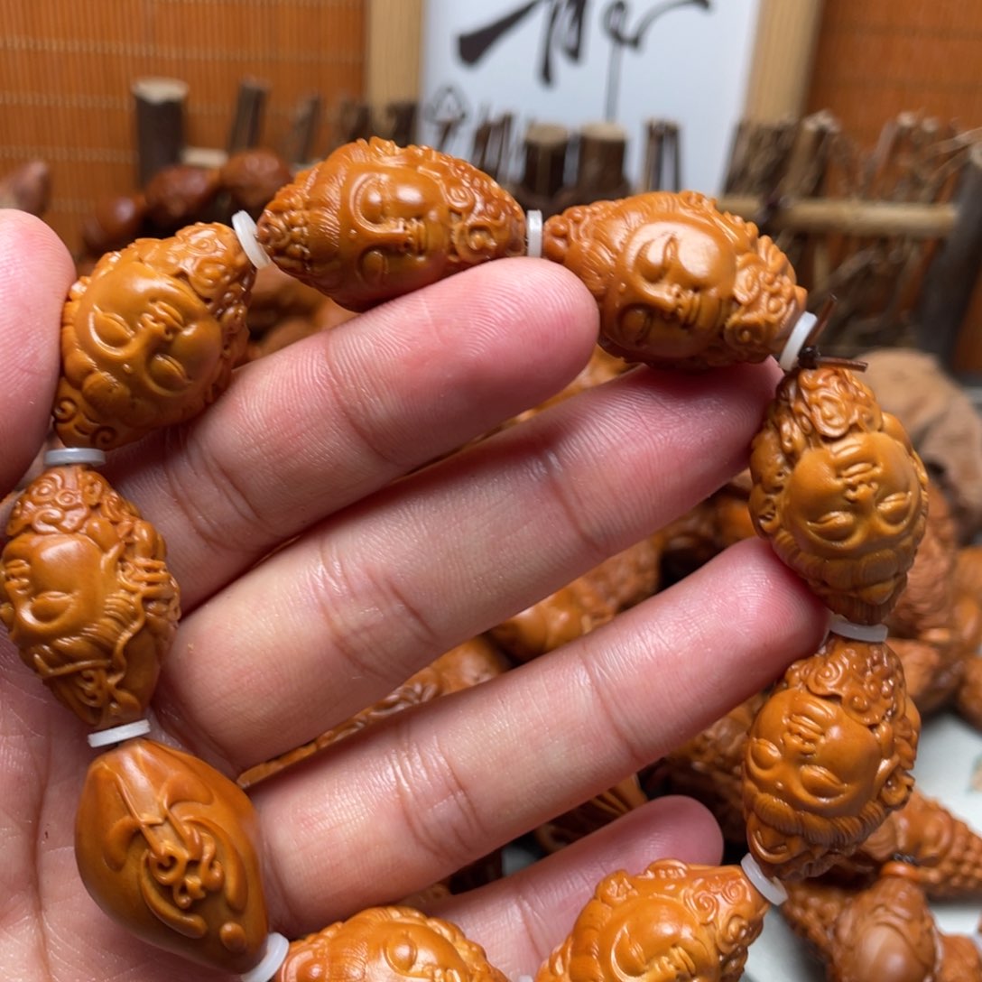 橄榄核手串/手链橄榄核雕刻工艺品宇