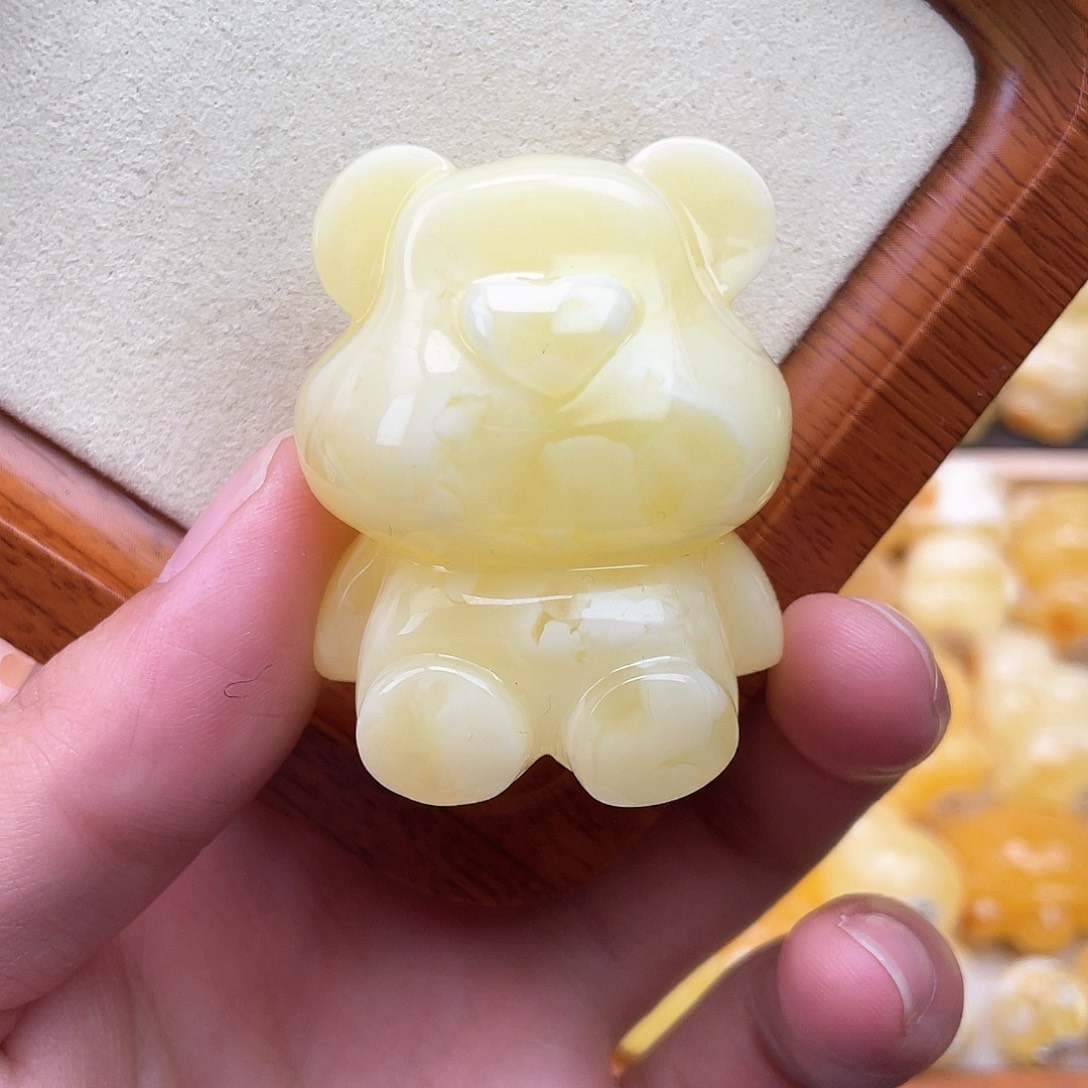 琥珀裸石未镶嵌蜜蜡