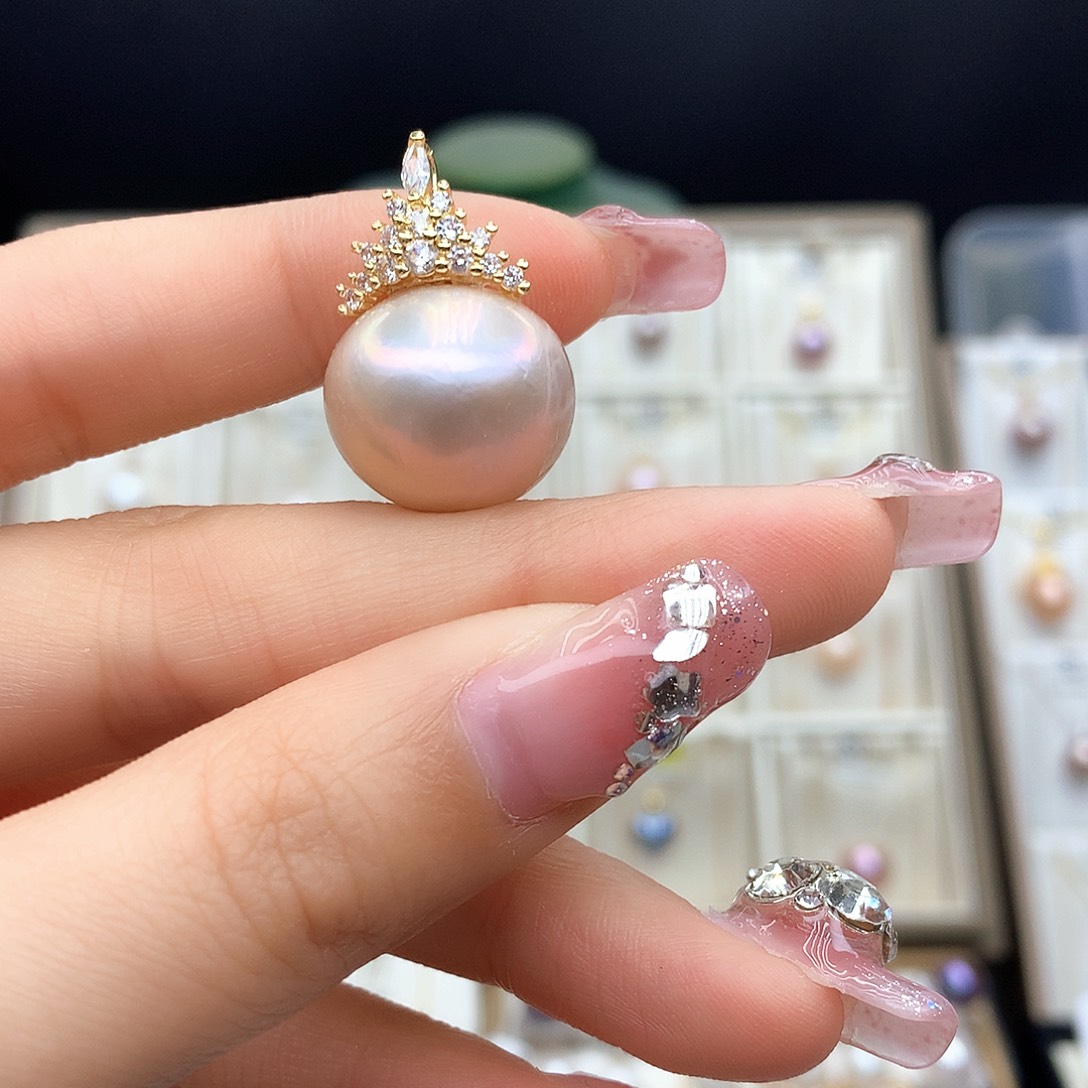 淡水珍珠吊坠(不含链)合金