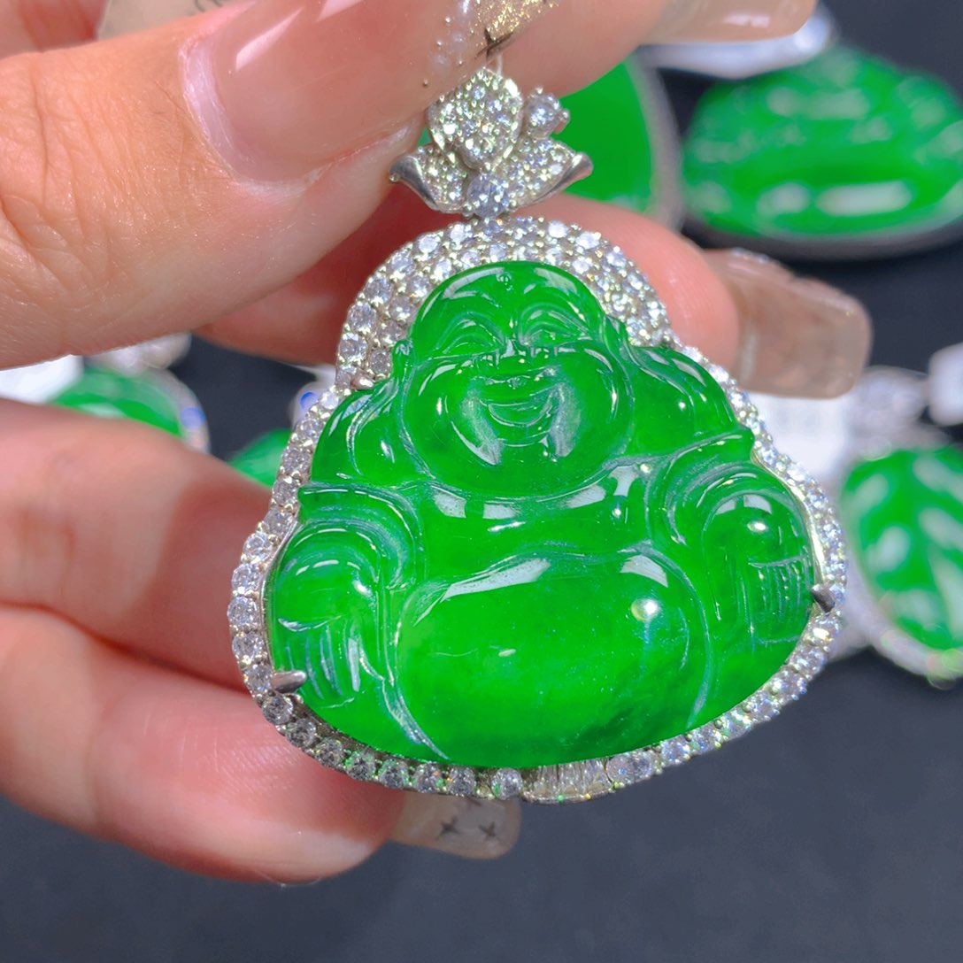 翡翠颈饰银S925镶嵌1111111111