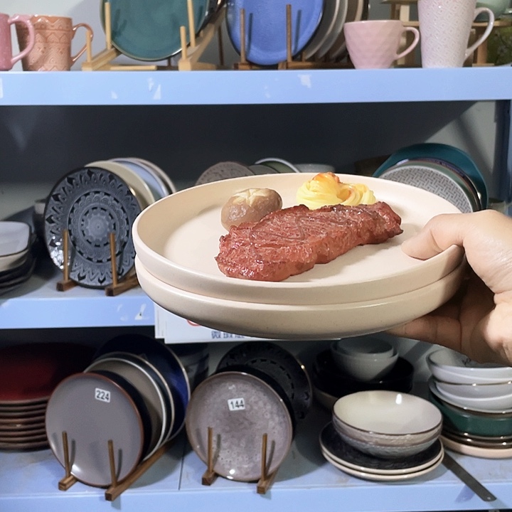 瓷4只高温釉下彩陶瓷餐具