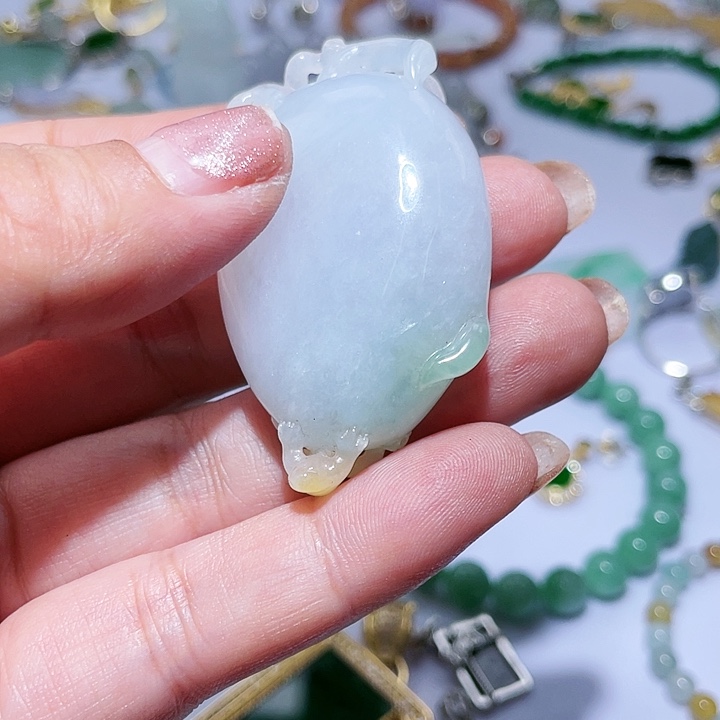 翡翠未镶嵌颈饰天然翡翠