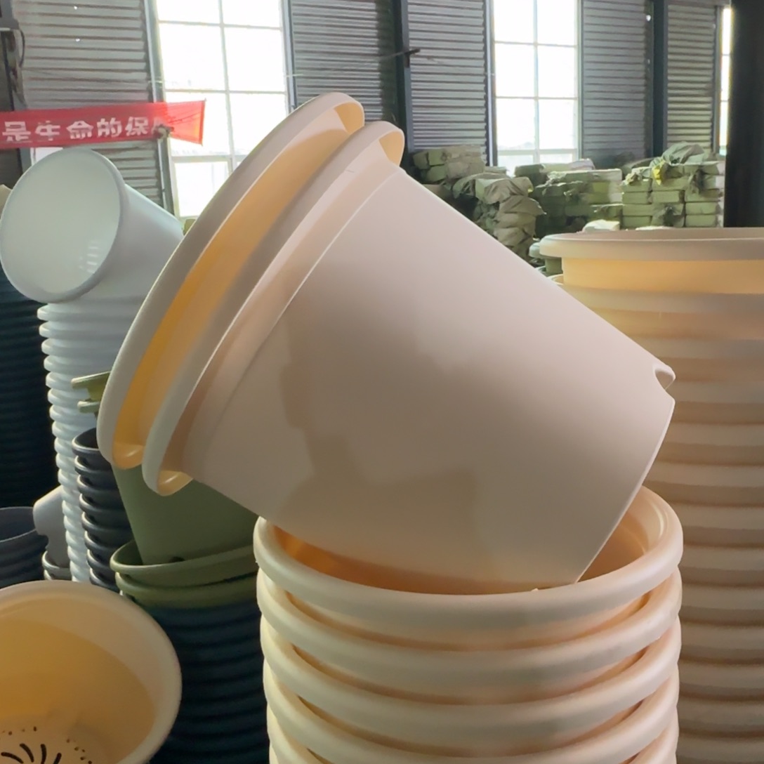 树脂四季盆6#无拖米黄5