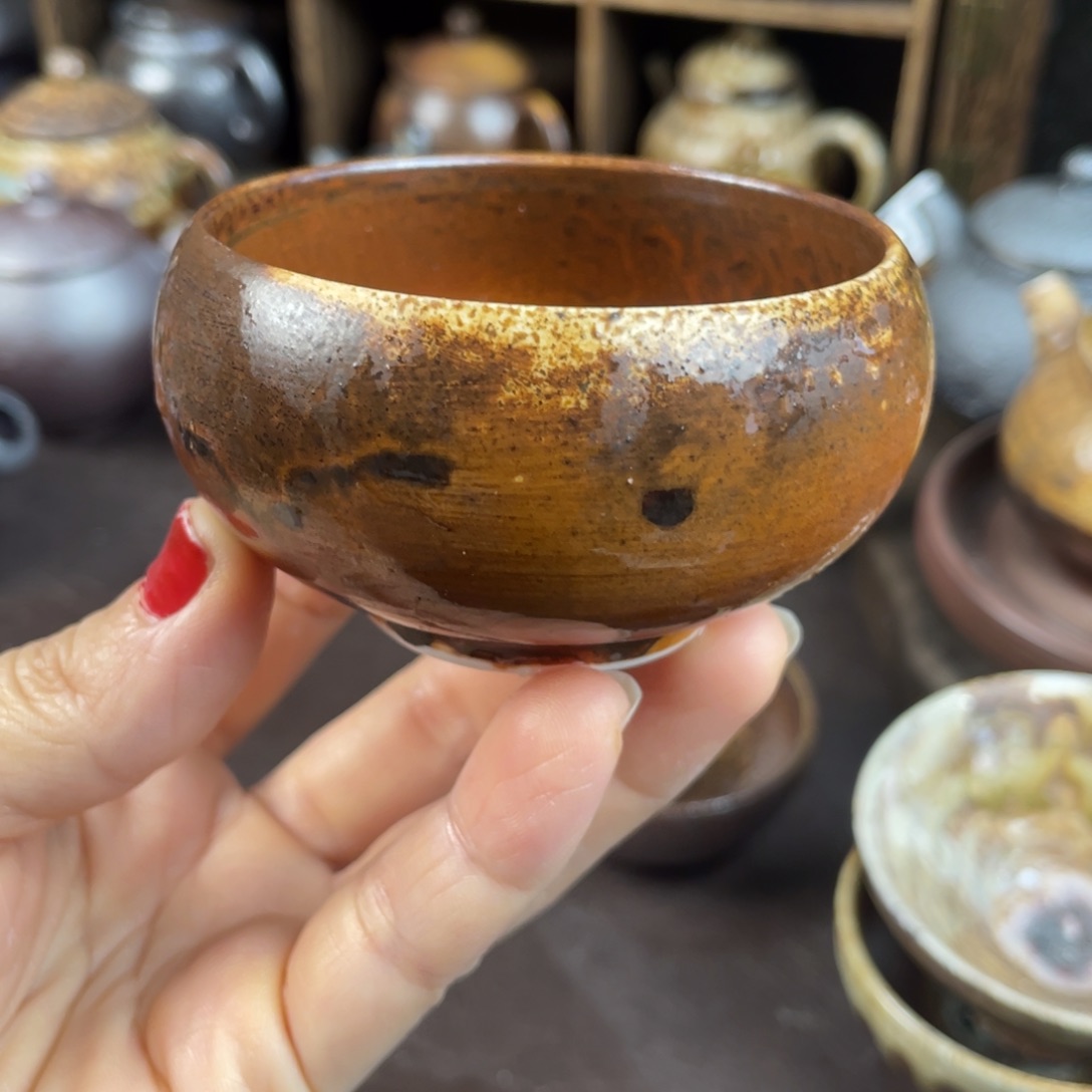 柴烧茶器主人杯杯
