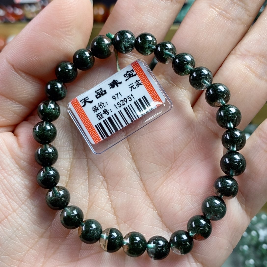 水晶手串未镶嵌绿幽灵152951