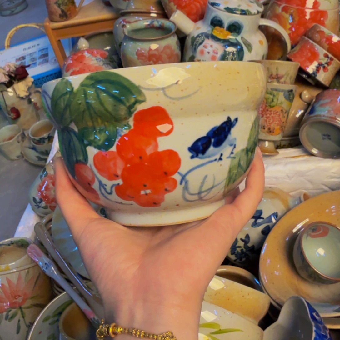 瓷片景德镇陶瓷手工手绘