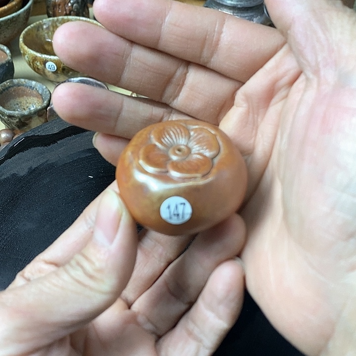 杯手工粗陶、柴烧茶器