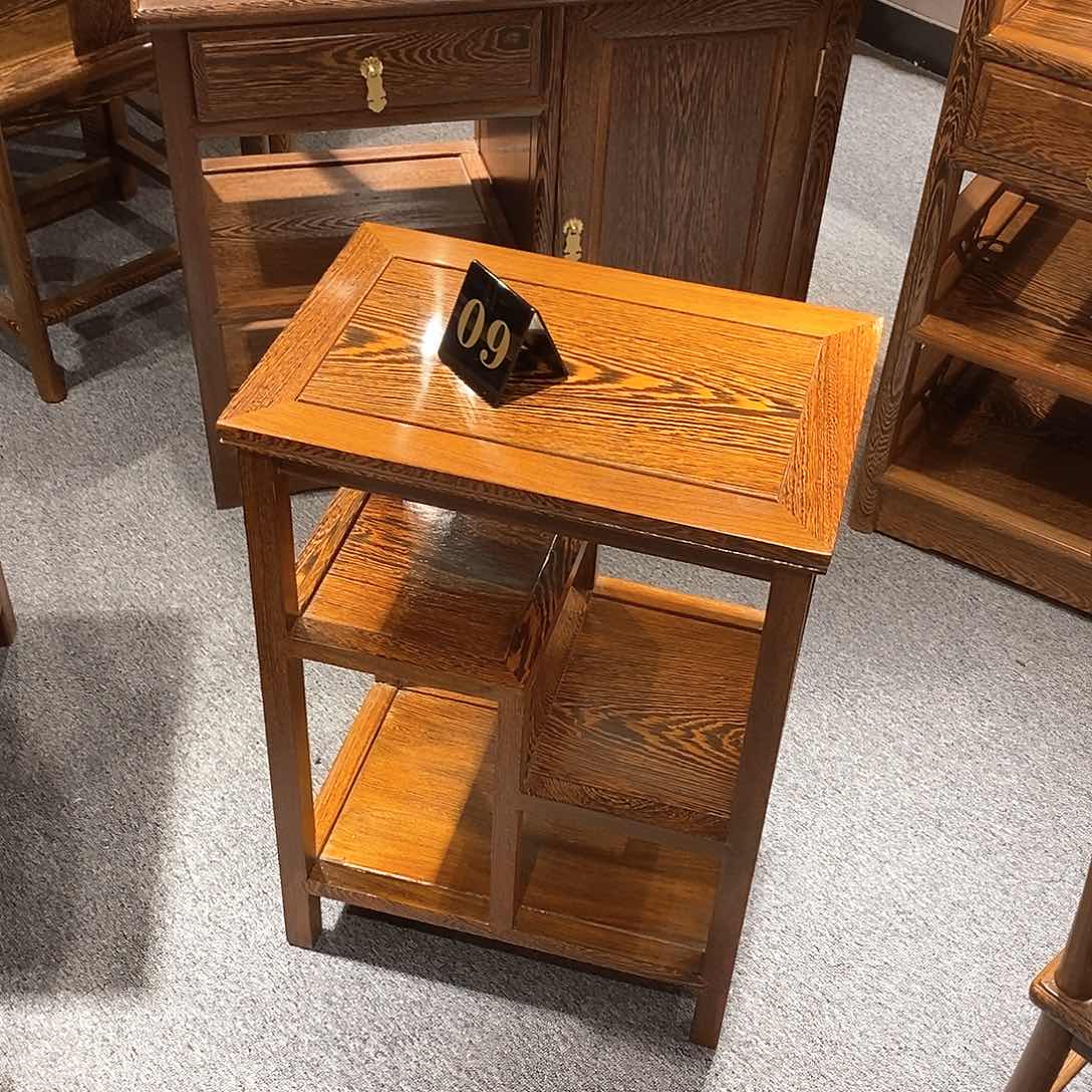 鸡翅木类成套家具45-35-65置物架