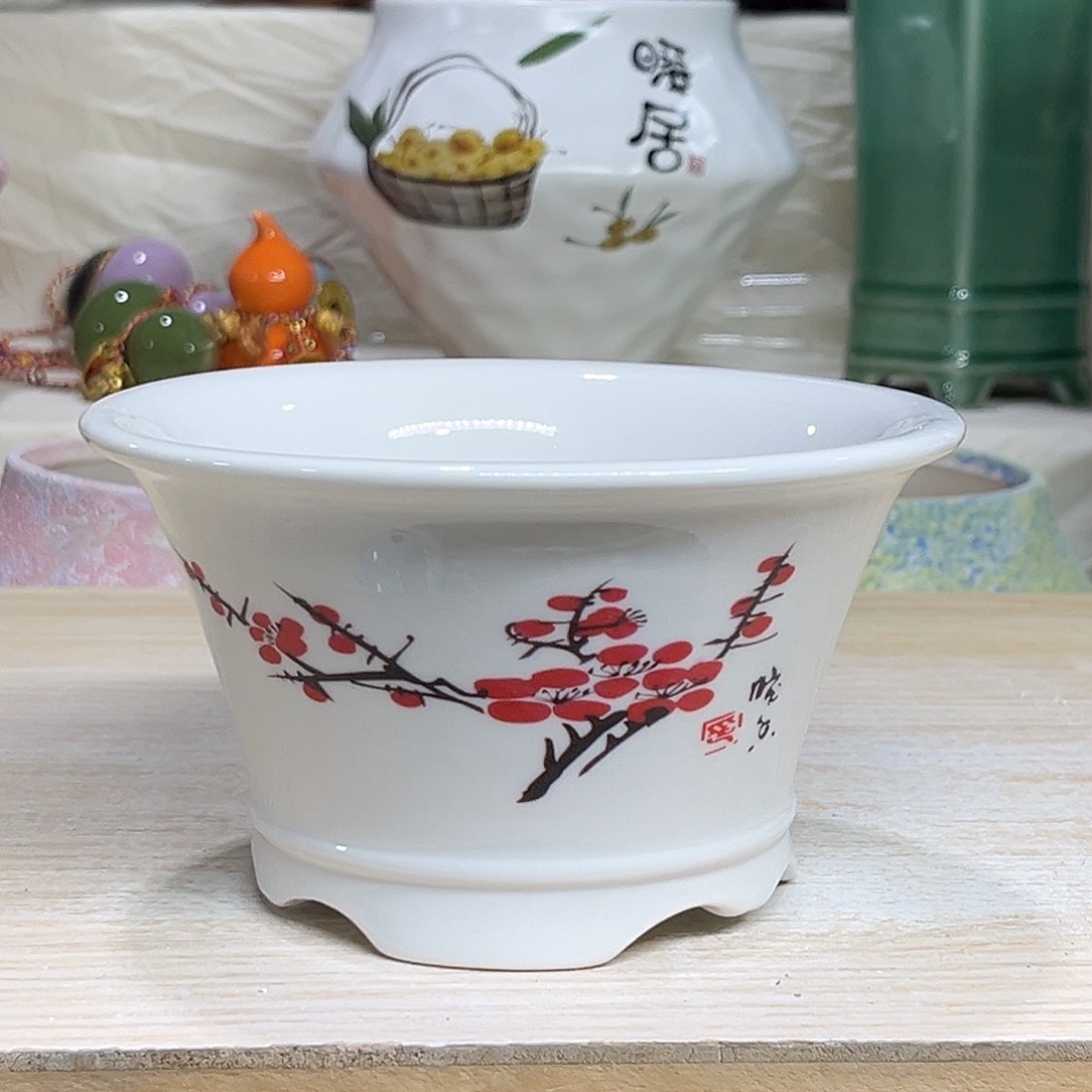 陶瓷绿植多肉微瑕花盆外口径：13*7.5