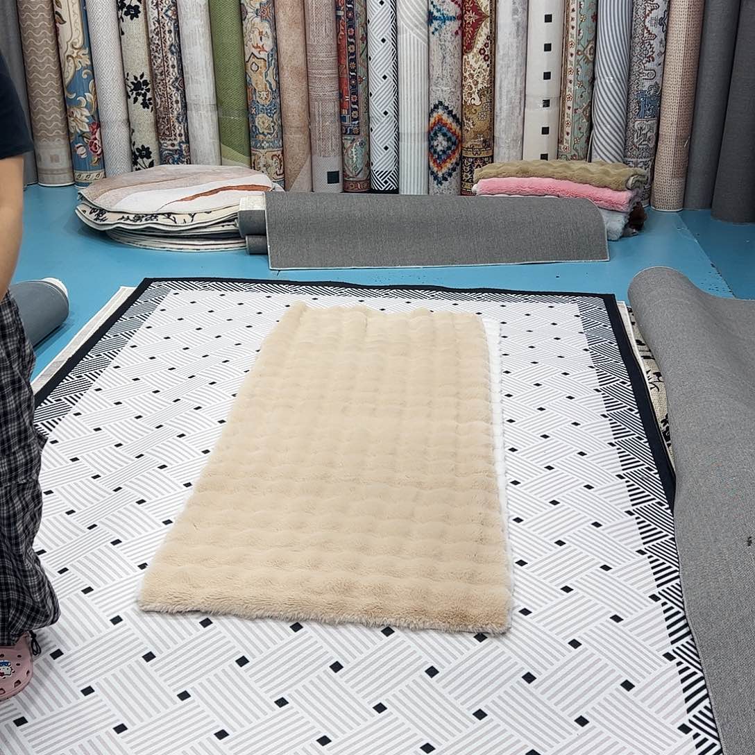 混纺80×200误差±1-3cm麂皮绒仿兔毛泡泡球特价福利