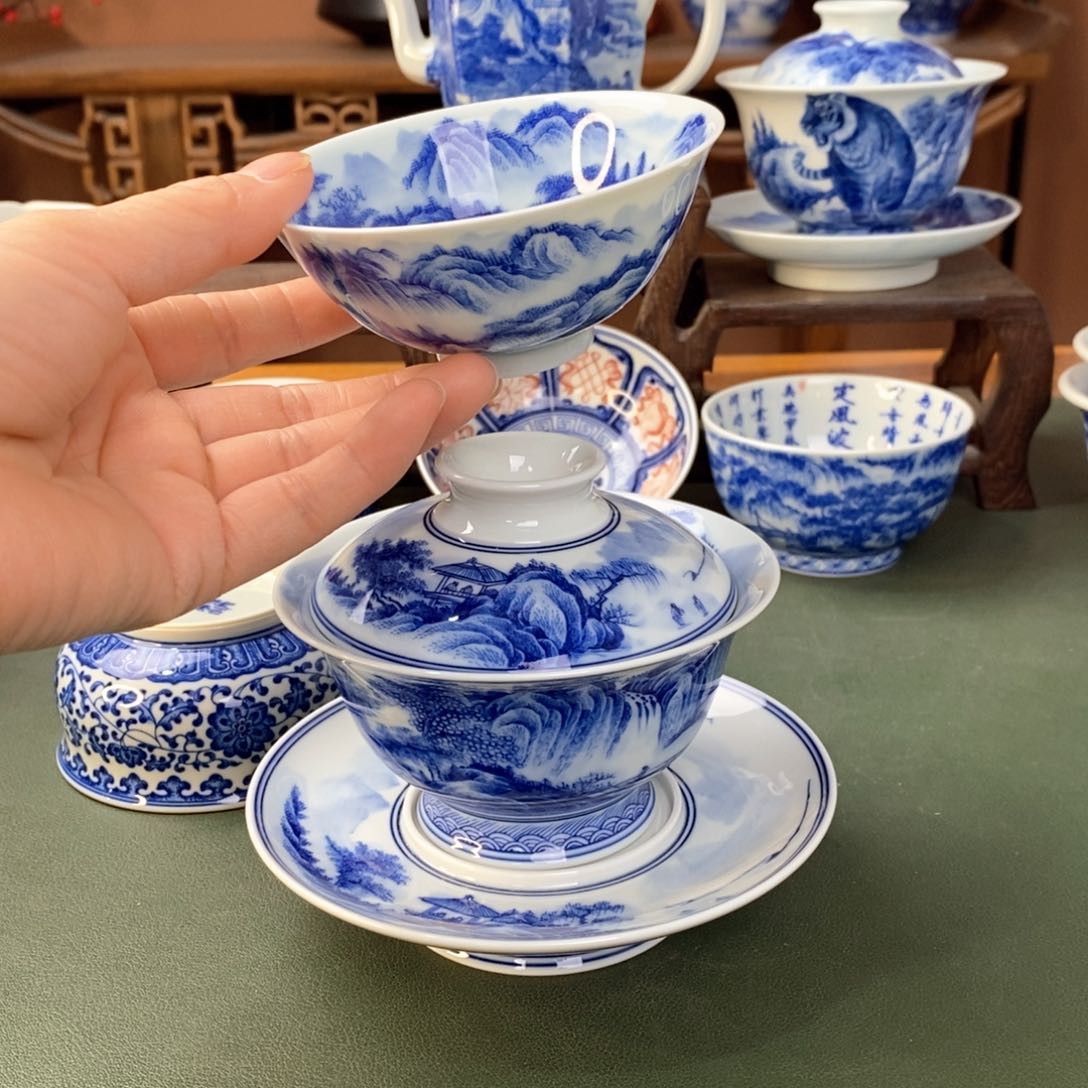 杯緈*景德镇陶瓷手工手绘