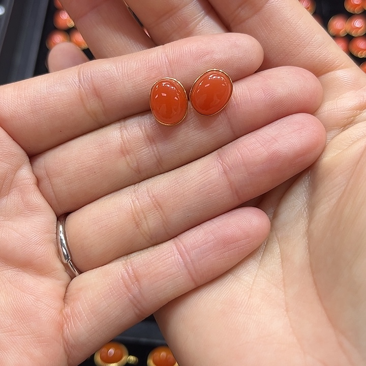 *****南红玛瑙银S925镶嵌颈饰